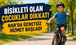 Nar'da çocukları uygulama karar! Bisikletler ücretsiz tamir edilecek