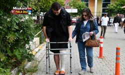 Hayalleri için engel tanımadı: YKS'ye yürüteçle girdi