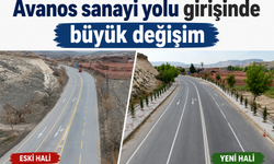 Avanos sanayi yolu girişi modern görünüme kavuştu