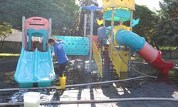 Uçhisar’da parklar çocuklar için pırıl pırıl yapıldı