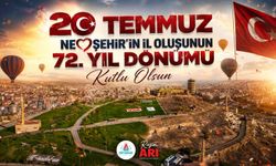 Başkan Arı’dan Nevşehir’in il oluşunun 72. yıldönümü mesajı