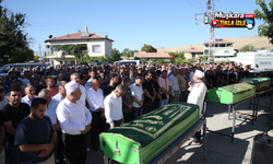 Nevşehir’deki kazada can veren anne ve iki oğlu son yolculuğuna uğurlandı