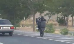 Nevşehir’de motosiklet sürücüsünün gösterisi pahalıya patladı