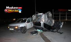 Takla attı, savrulup otomobile çarptı! Kazada dikkat çeken detay