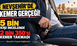 Nevşehir’de kemer gerçeği: 2 bin 350 kişi takmadı!