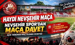Nevşehir Spor’un ilk maçında açık tribün ücretsiz olacak!
