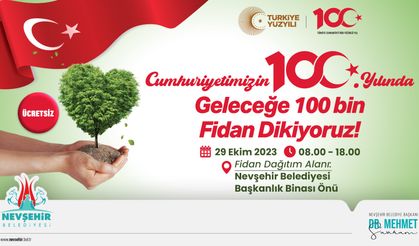 Nevşehir Belediyesi yarın 100 bin fidan dağıtacak