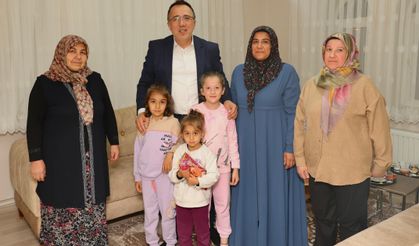 Başkan Savran şehit ailelerini ziyaret etti