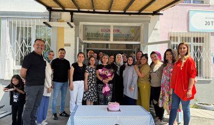 Nevşehir'de emekli olan öğretmene duygulandıran veda