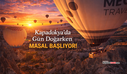Kapadokya’da gökyüzünde balonla uçmak