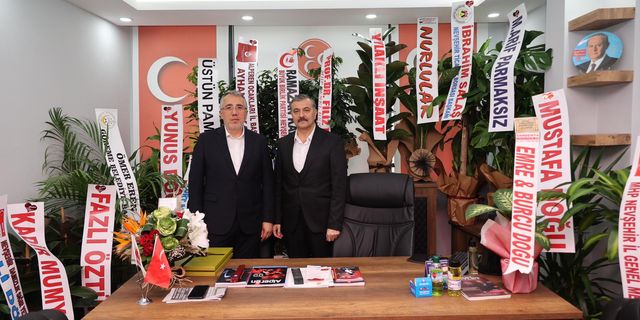 Savran’dan MHP İl Başkanı Doğu’ya hayırlı olsun ziyareti