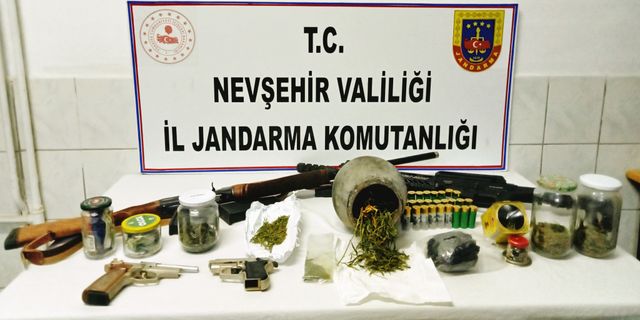 Gülşehir’de 6 adrese uyuşturucu operasyonu