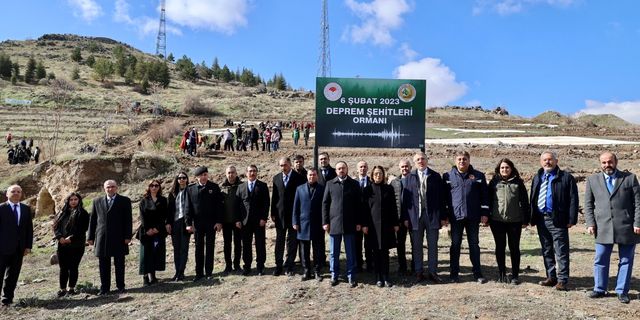Deprem Şehitleri Ormanı kuruldu