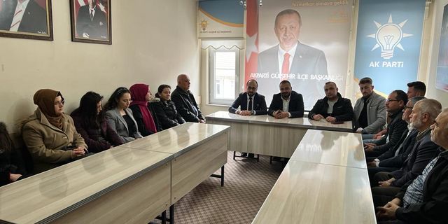Mustafa Çiçekli, Gülşehir ve Hacıbektaş teşkilatlarıyla buluştu