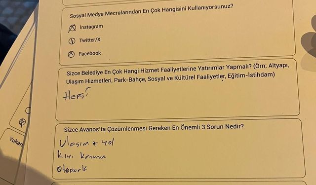 AK Parti Avanos’ta anket yaptı