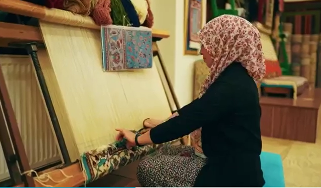 Kapadokya’da el dokuma halı sanatı