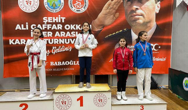 Altınyıldızlı karateciden Türkiye derecesi