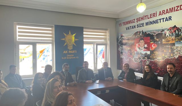 CHP Ürgüp Belediye Başkan adayı Bul ve heyetinden AK Parti’ye ziyaret