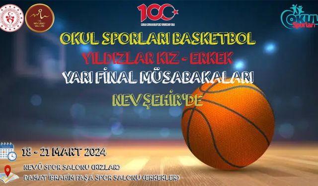 Basketbol Yıldızlar Yarı Final Müsabakaları Nevşehir'de