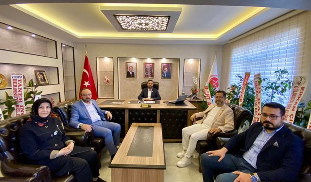 AK Parti heyetinden Meclis Başkanı Feralan’a ziyaret
