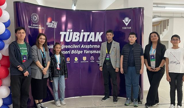 Altınyıldızlı öğrenciler TÜBİTAK Türkiye Finalleri için Kayseri’de