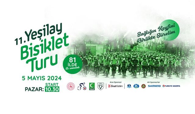 11. Geleneksel Yeşilay Bisiklet Turu düzenlenecek