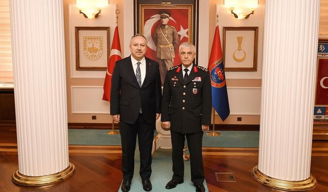 Vali Fidan’dan Jandarma Genel Komutanı Çetin’e ziyaret