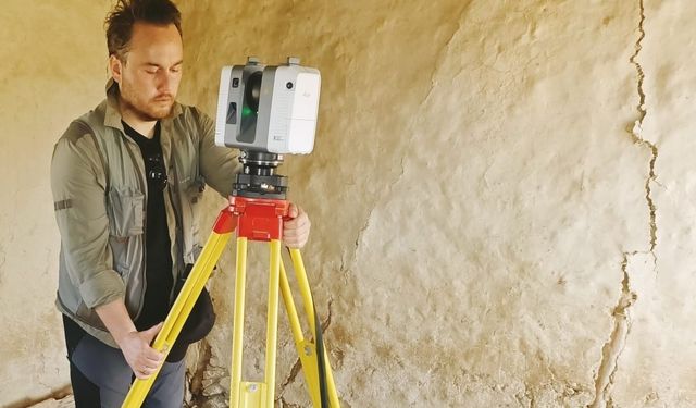 NEVÜ KÜMİB Türk Evi’nin 3D lazer tarama çalışmasını yaptı