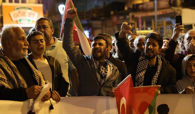 Nevşehir'de İsrail'in Gazze'ye yönelik saldırıları protesto edildi