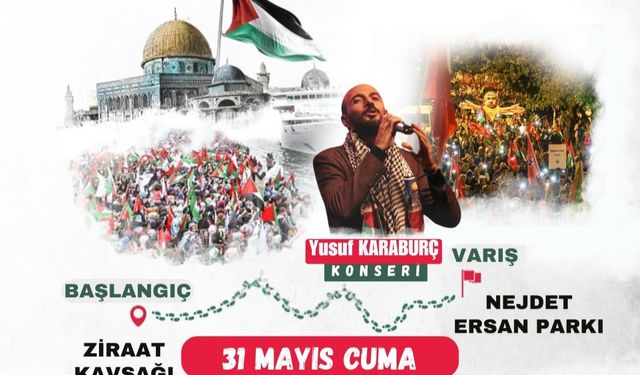 Yusuf Karaburç ezgi ve ilahilerini Gazze için söyleyecek