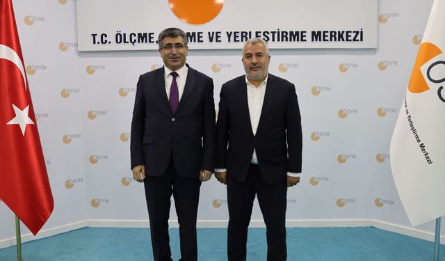 Rektör Aktekin’den ÖSYM Başkanı Ersoy’a ziyaret