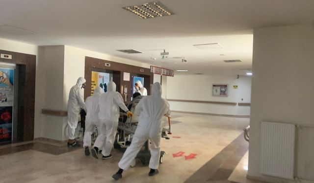 Devlet Hastanesinde hastalar tahliye edildi