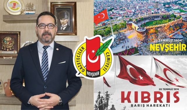 Ekici'den Nevşehir’in il oluşunun 70. yıl dönümü mesajı