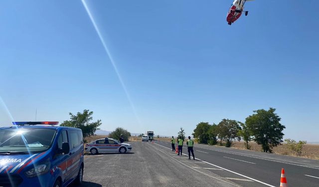 Kozaklı’da cayrokopter ile denetim