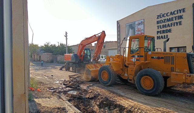 Derinkuyu’da yol iyileştirme çalışmaları sürüyor