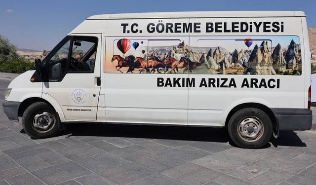 Göreme Belediyesinden hızlı müdahale için yeni bakım aracı