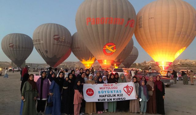 Çorum’dan gelen öğrenciler Kapadokya’yı gezdi