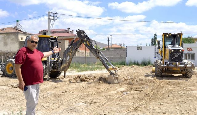 Yazıhüyük’te taziye evi inşaatına start verildi