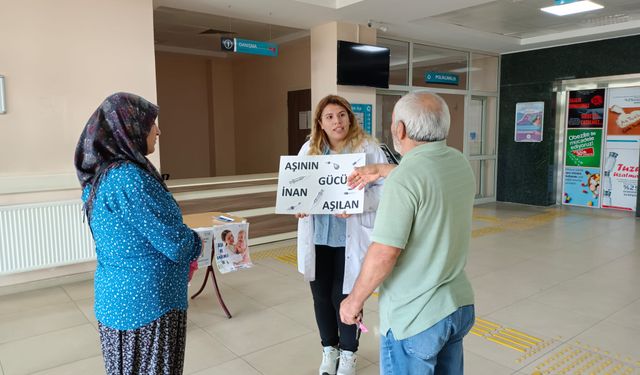 Halk Sağlığı Haftası nedeniyle vatandaşlar bilgilendirildi