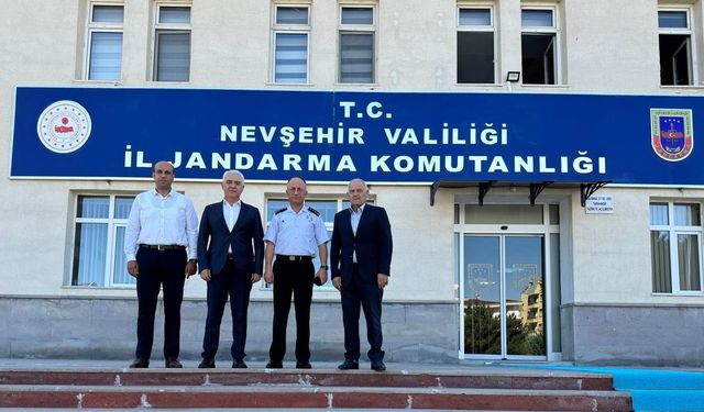 Pınarbaşı ve Taygurt’ tan Jandarma Komutanı Öksüz’e ziyaret