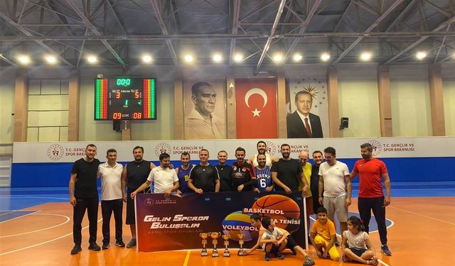 Kamu Spor Oyunları basketbol turnuvası sona erdi