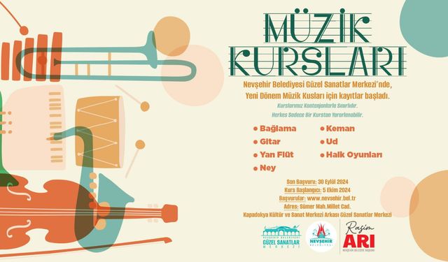 Güzel Sanatlar Merkezi’nde müzik kursları başlıyor