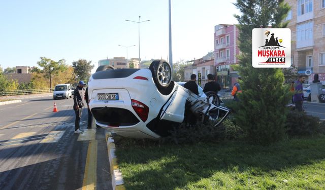 Meteoroloji önünde kaza: 1 yaralı