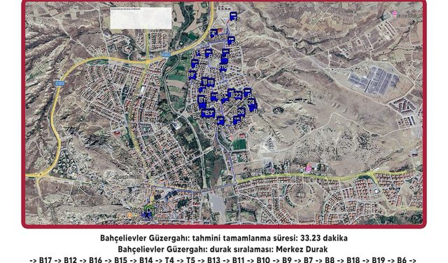 Ürgüp’te şehir içi dolmuş güzergâhları değişti