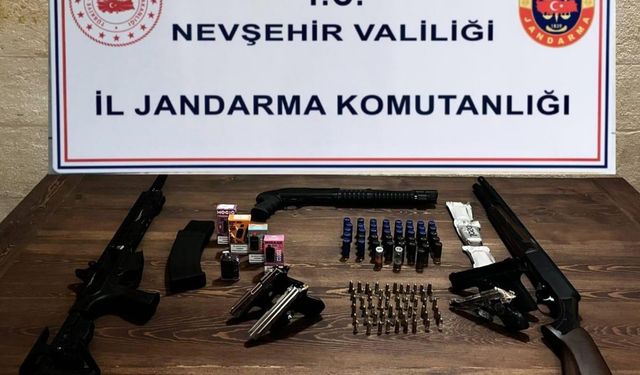 Aracını cephaneliğe çeviren şüpheli tutuklandı