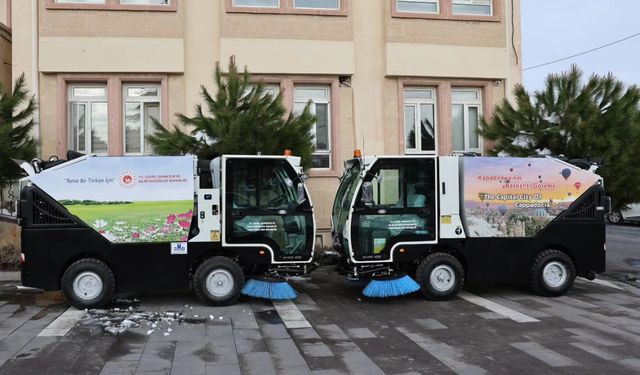 Göreme Belediyesi temizlik filosuna 2 yeni araç kattı