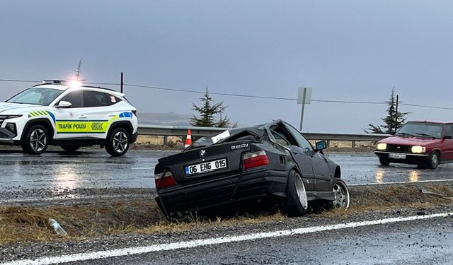 Acıgöl yolunda kaza: 1 yaralı