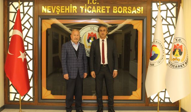 Nevşehir Defterdarı Sarı'dan Başkan Salaş'a ziyaret