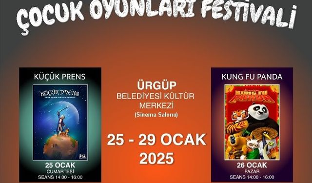 Ürgüp’te çocuklar tiyatroya doyacak