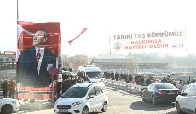 Avanos Tarihi Taş Köprü trafiğe açıldı